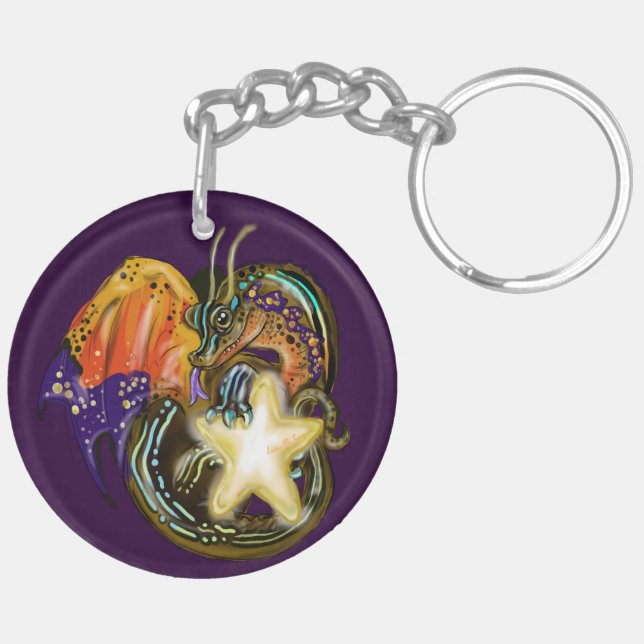 Star Glow Dragon Key Ring (Back Right)