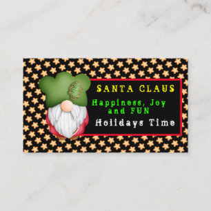 Star Gnome Customise Colour and Text Business Card