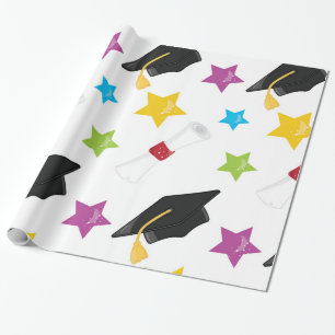 Star Graduate Wrapping Paper