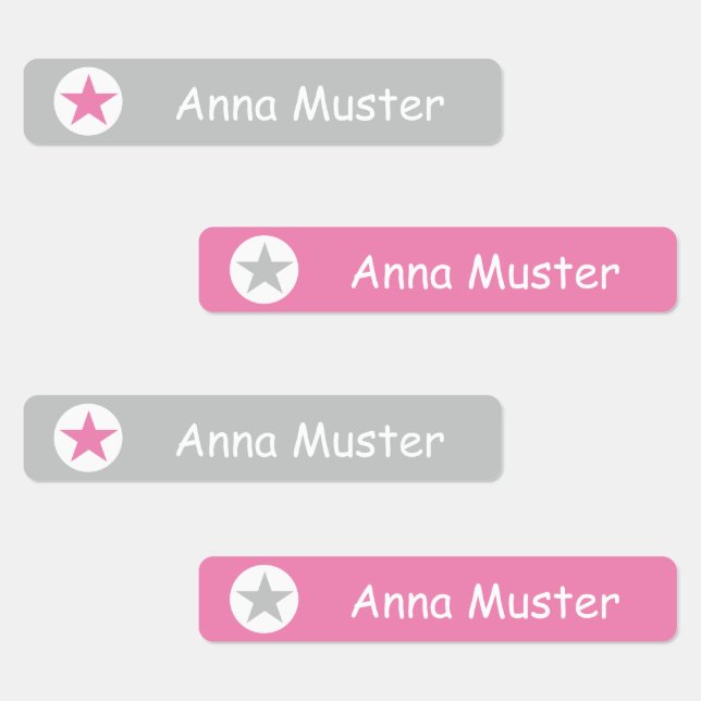 star - gray pink - 96 narrow children (Group)