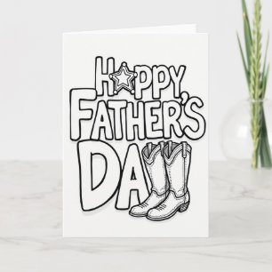 Star Happy Fathers Day Card