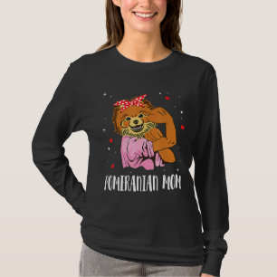 Star Heart Dog Girl Happy Mother Day Pomeranian Do T-Shirt