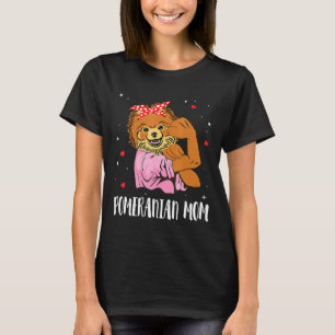 Star Heart Dog Girl Happy Mother Day Pomeranian Do T-Shirt