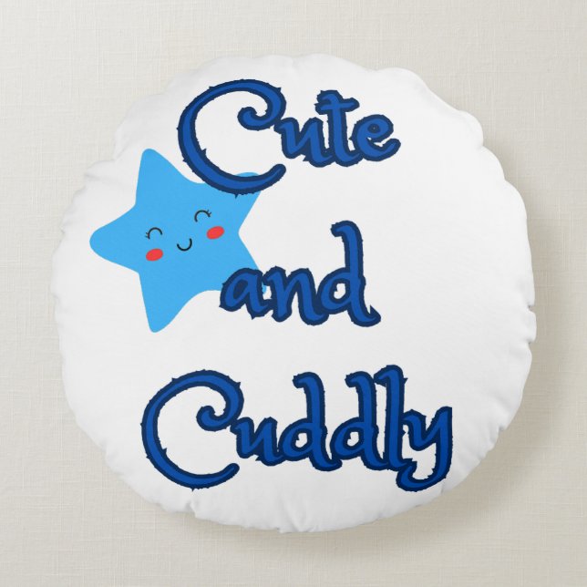 Star Hug Round Pillow (Front)