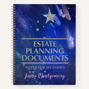 Star in Night Sky Estate Planning Notebook