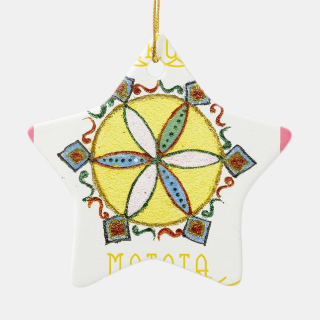 Star in the Making Hakuna Matata Ceramic Tree Decoration (Front)