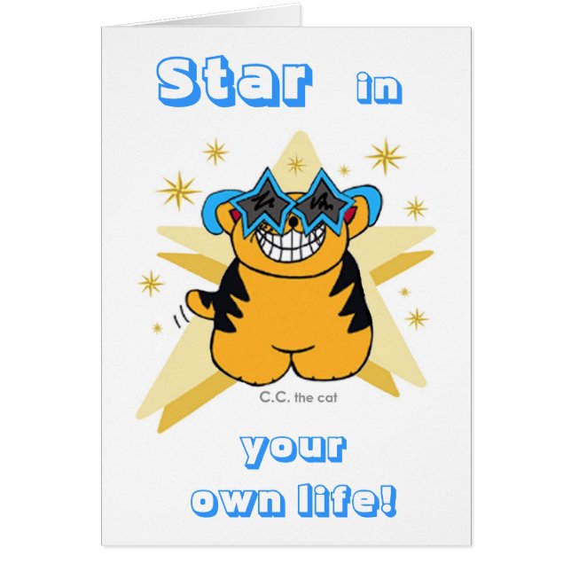 "STAR in YOUR OWN LIFE!"  Card (Front)