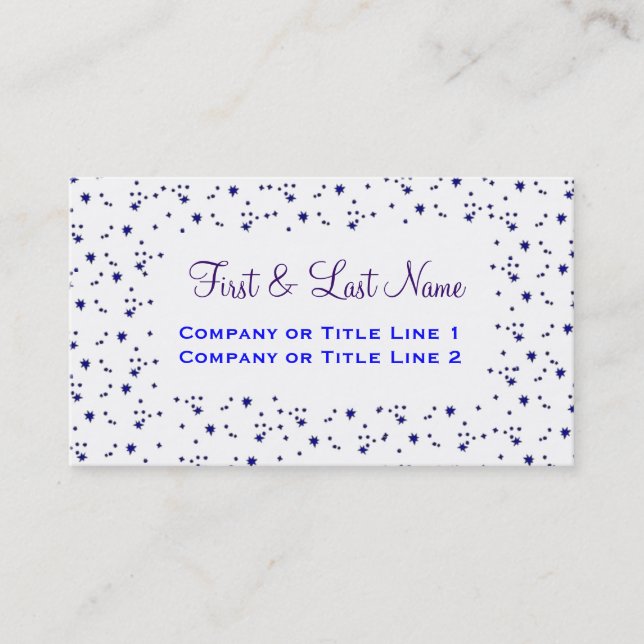 Star is Born Profile Card (Front)