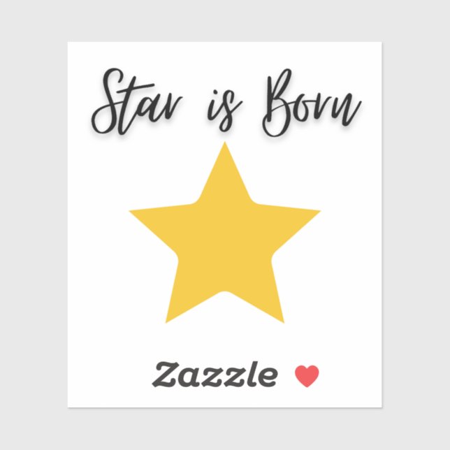 Star is Born Stickers  (Sheet)