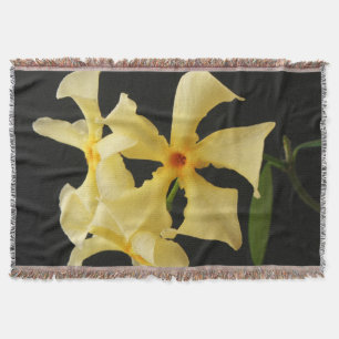 Star Jasmine Flower tbcn Throw Blanket