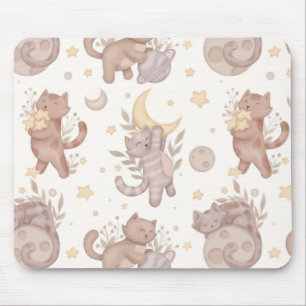 Star Kittens Mouse Mat