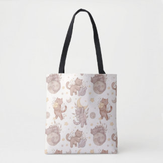 Star Kittens Tote Bag