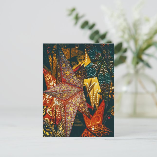 Star Lanterns Postcard (Standing Front)