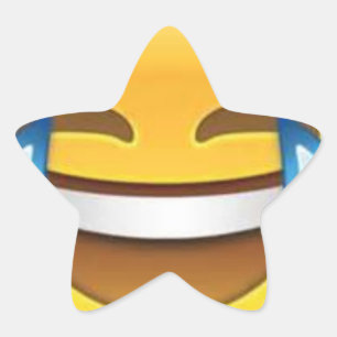 Star Laughing Emoji Sticker