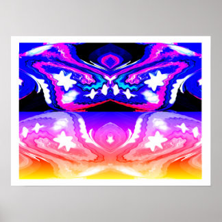 Star life in outer space art poster