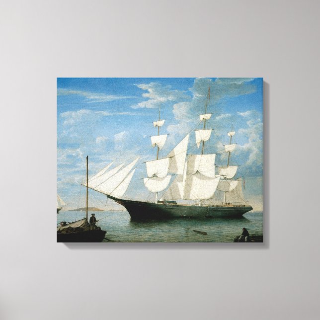 Star Light in Boston Harbour Canvas Print (Front)