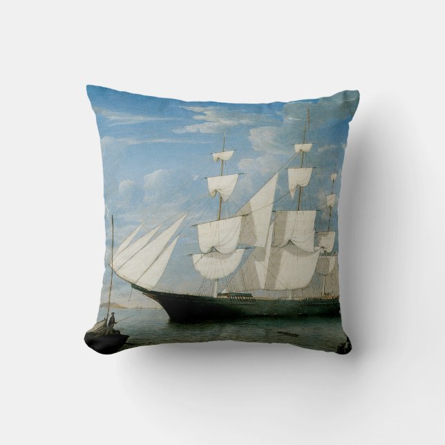Star Light in Boston Harbour Cushion (Front)