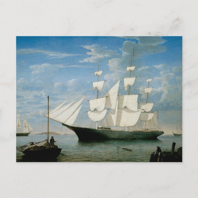 Star Light in Boston Harbour Postcard (Front)