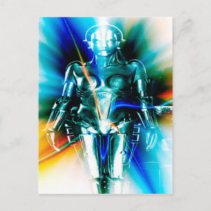 Star Light Robot Postcard
