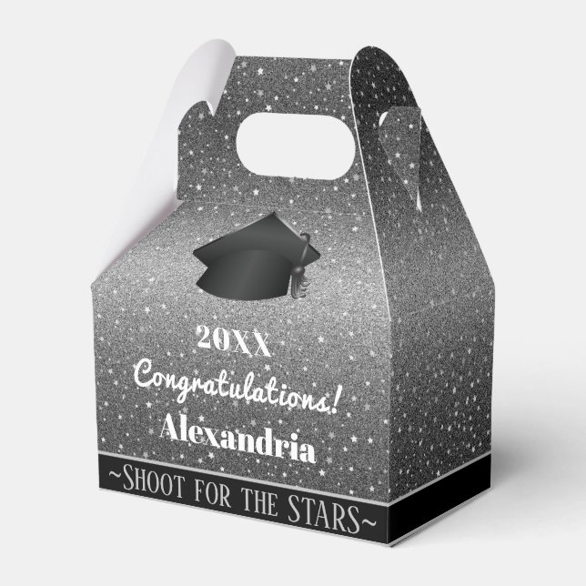 Star Light Sky Graduation Party Favour Box (Front Side)