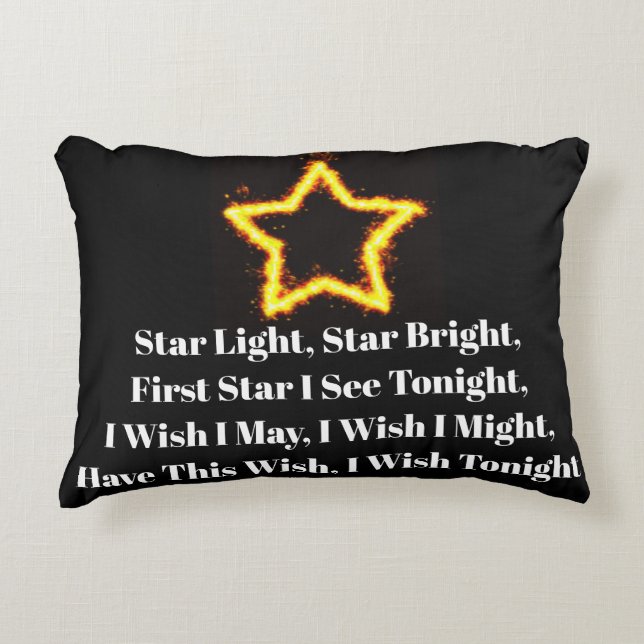 Star Light Star Bright Accent Pillow (Front)
