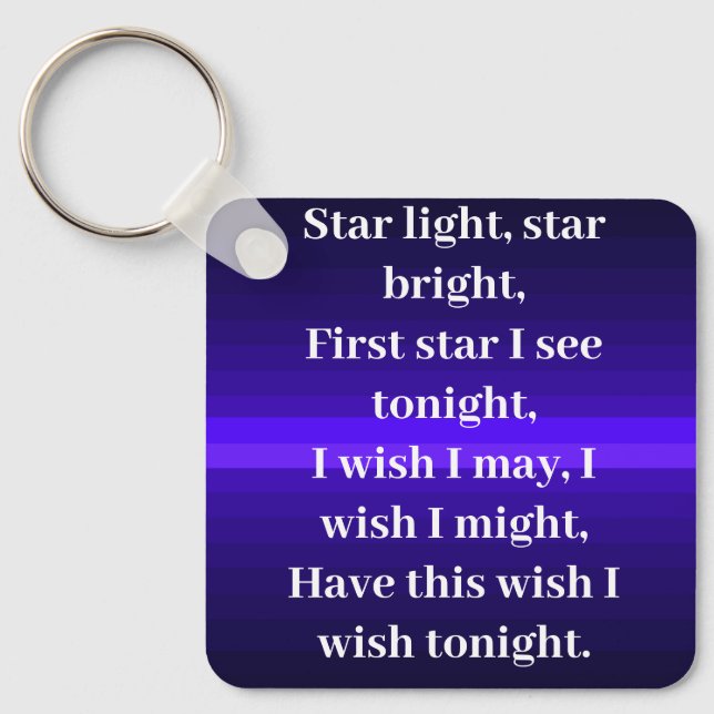 Star Light Star Bright Keychain (Front)