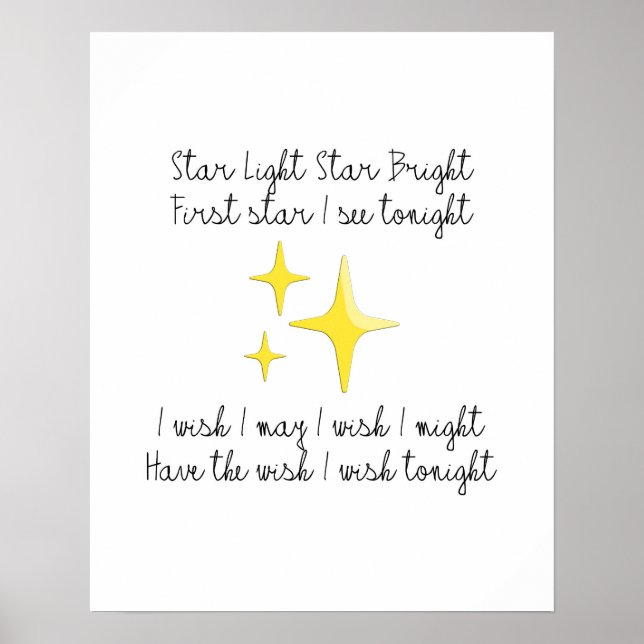 Star Light Star Bright Poster (Front)