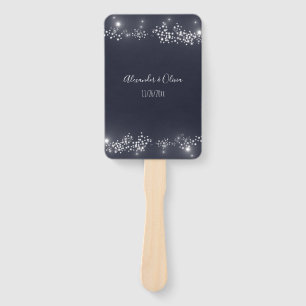 Star Light Wedding Favour Hand Fan