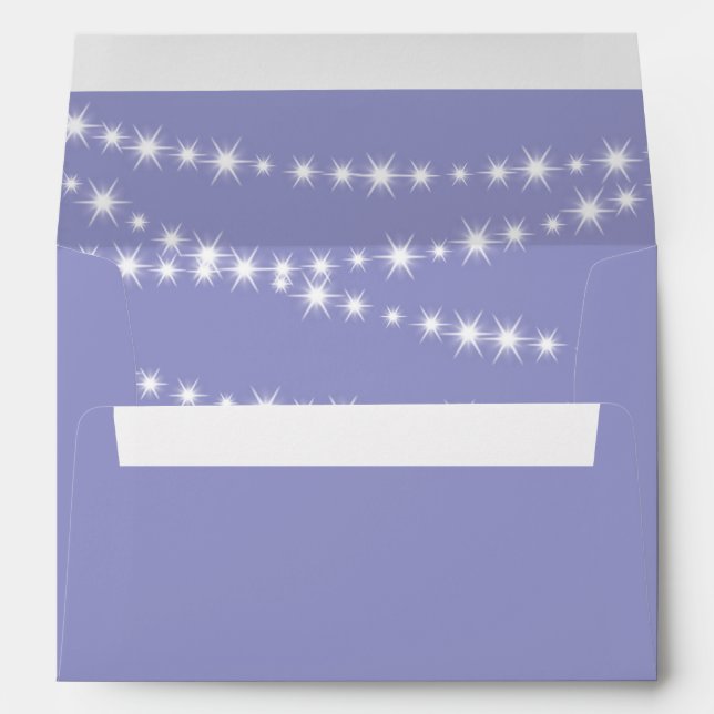 Star Lights Baby Shower Invitation Envelope (Back (Bottom))