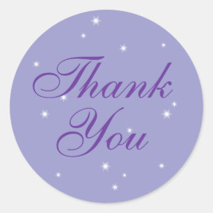 Star Lights Thank You Sticker