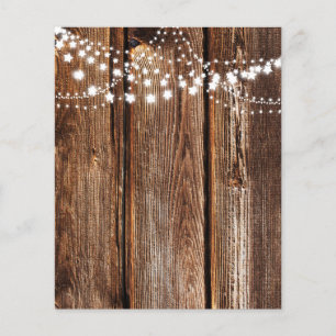 Star Lights & Wood Grain Scrapbook Paper
