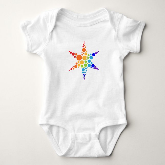 Star logo baby bodysuit (Front)
