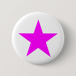 Star Magenta The MUSEUM Zazzle Gifts 6 Cm Round Badge