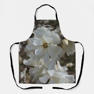Star Magnolia Blooms Apron