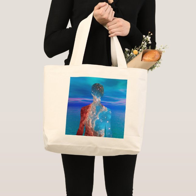 Star Man Large Tote Bag (Front (Product))