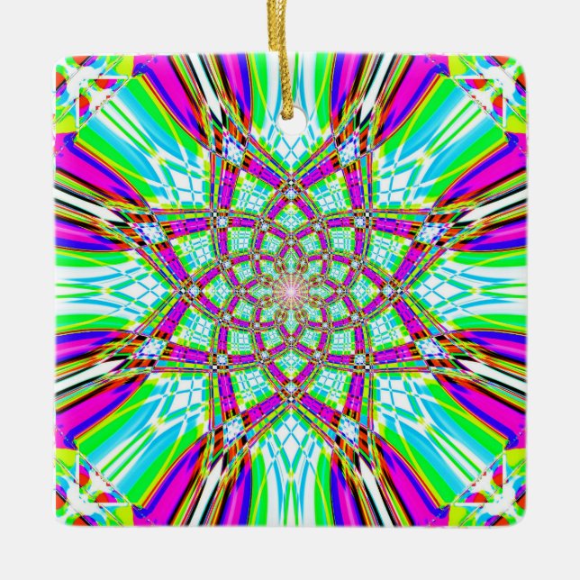 Star Mandela - Two Colour Schemes Ceramic Ornament (Front)