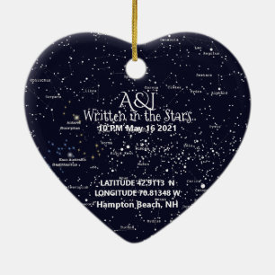 Star Map and Photo Ornament