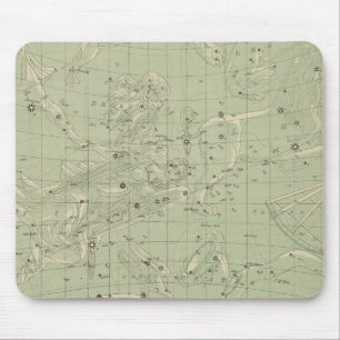 Star map mouse mat