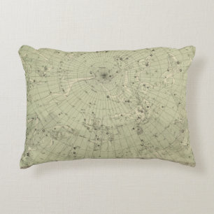 Star map of North polar region Decorative Cushion