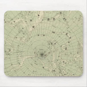 Star map of North polar region Mouse Mat
