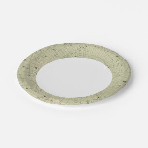 Star map of South polar region Paper Plate
