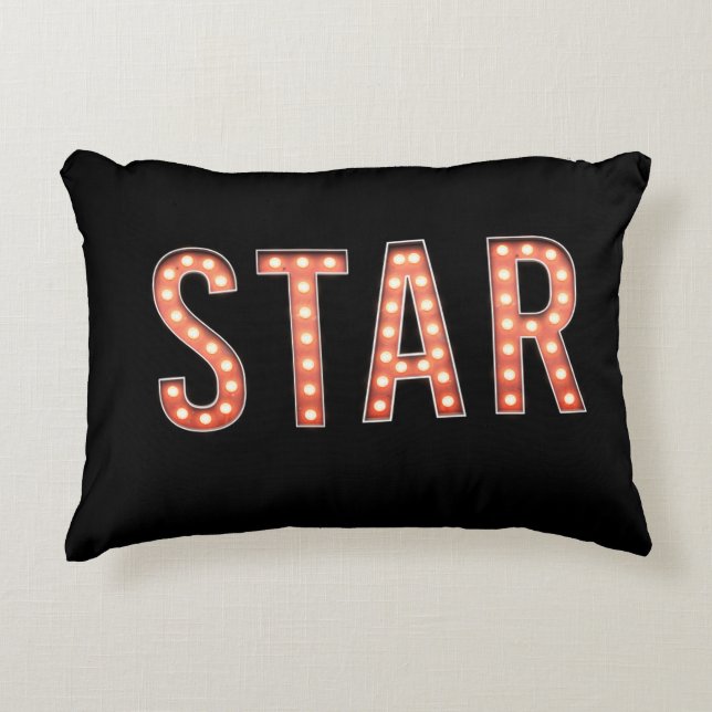 STAR Marquee Lights Decorative Cushion (Front)