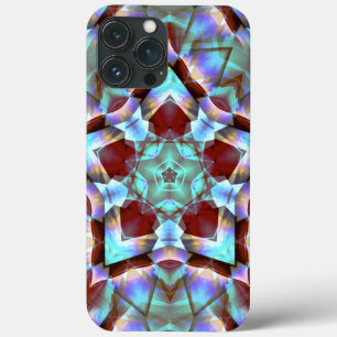 Star migrating to pentagon grey neon kaleidoscope iPhone 13 pro max case