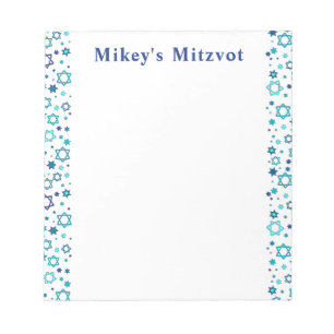 Star Mitzvah Chart - Navy Notepad