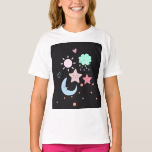 Star Moon cloud sun  heart cute  T-Shirt