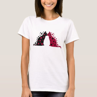 Star & Moon Kissing Cats T-Shirt
