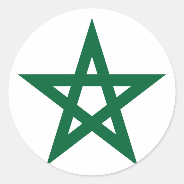 Star Morocco, Morocco Classic Round Sticker (Front)