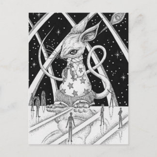 Star mouse postcard