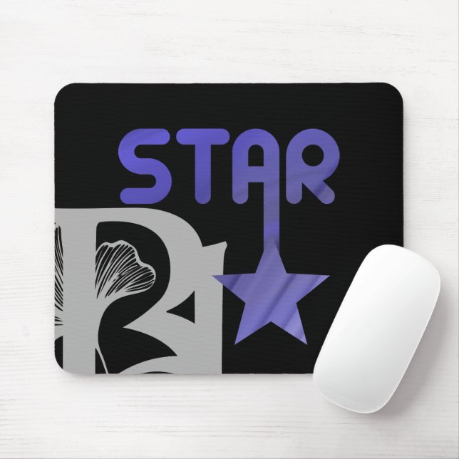 STAR Mousepad Trend Abstract Lavender Violet (With Mouse)