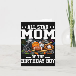 Star Mum of The Birthday Boy Basketball Soccer Card